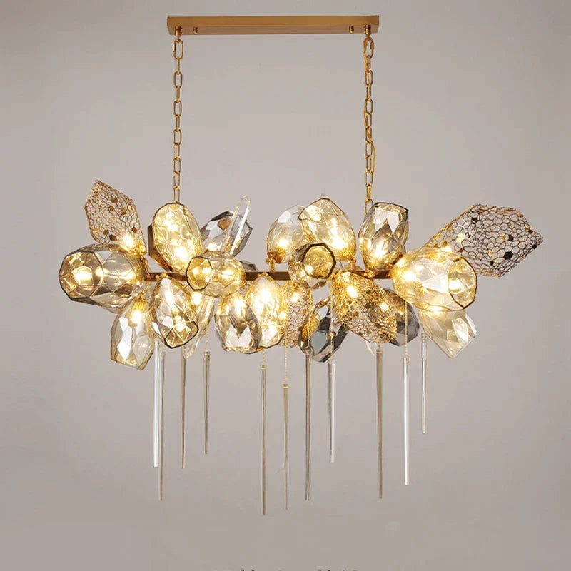Lustre en verre post-modernes led de luxe