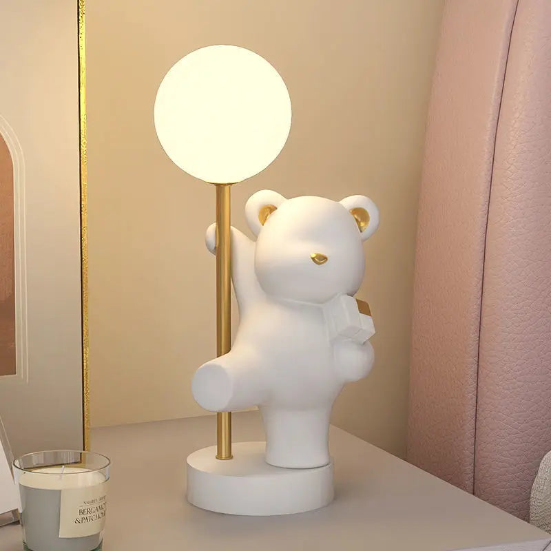 Lampe de Table en forme de lapin rose nordique