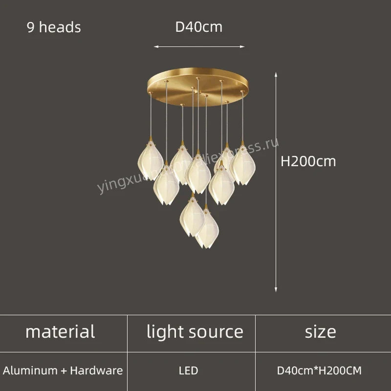 lustre créatif design nordique pour intérieur moderne et élégant
