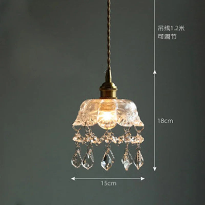 lustre nordique en cristal pour bar et restaurant