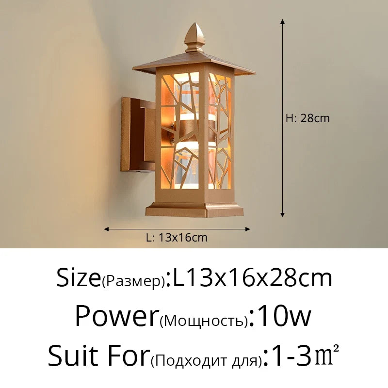 applique murale extérieures étanches minimalistes pour jardin