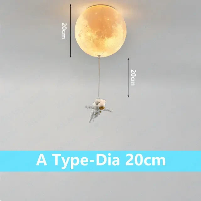 plafonnier lunaire décoratif avec astronaute idéal pour chambre