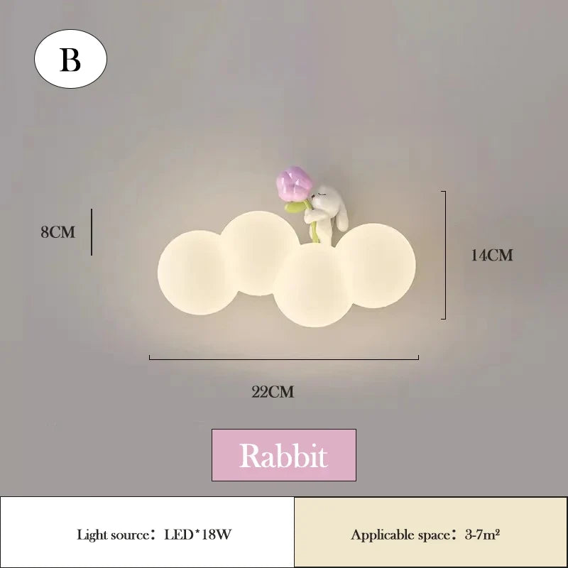 lampe nuage arc-en-ciel led pour enfants créative et chaleureuse