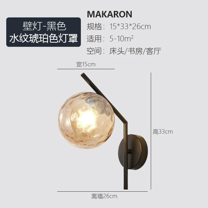 European style living room, bedroom, bedside wall lamp, study room, staircase, hallway, LED lamp, modern hotel, hotel wall lamp
