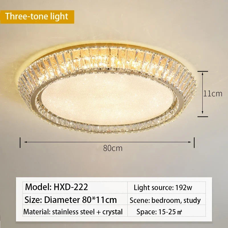 plafonnier en cristal de luxe pour décoration intérieure élégante