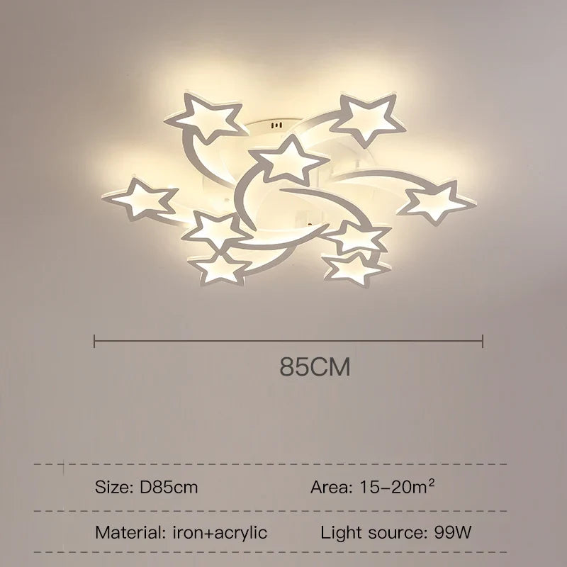 lustre créatif en forme de branche moderne en fer pour décoration intérieure