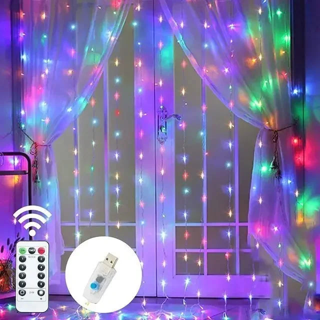 guirlande lumineuse led pour noël et décoration festive