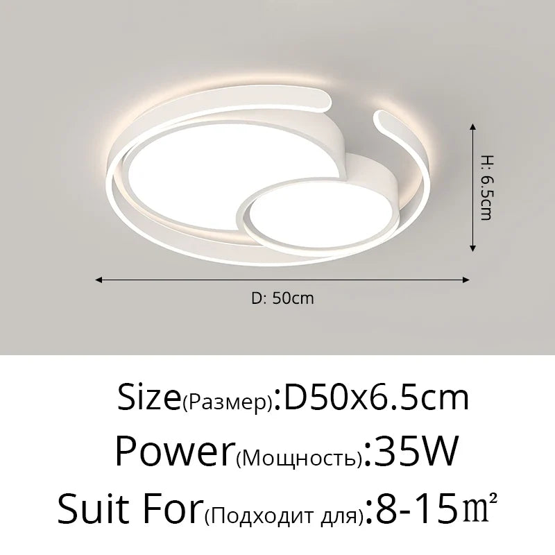 lampe led encastrée ronde simple pour maison moderne nordique