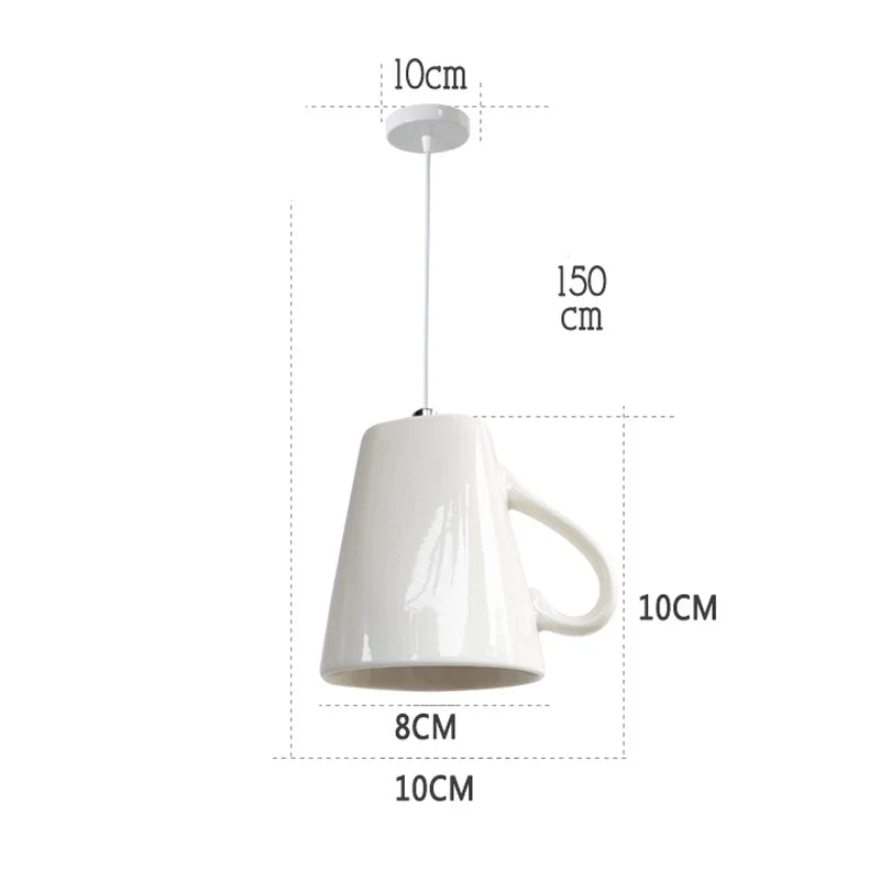 suspension en céramique moderne en forme de théière décorative