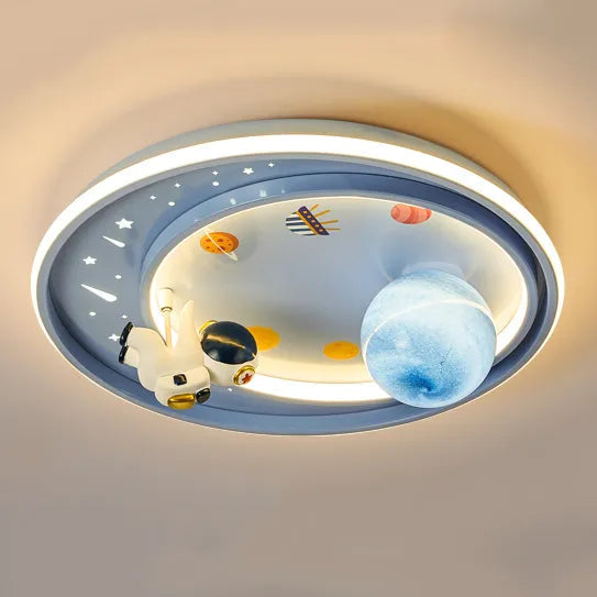 Plafonnier dessin Astros planète ventouse