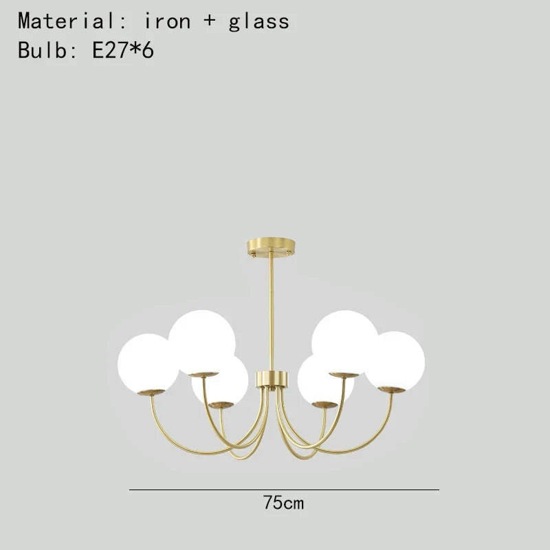 lustres modernes en verre luminaires suspendus