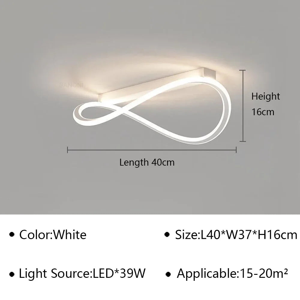lustre moderne à leds pour intérieur décoratif