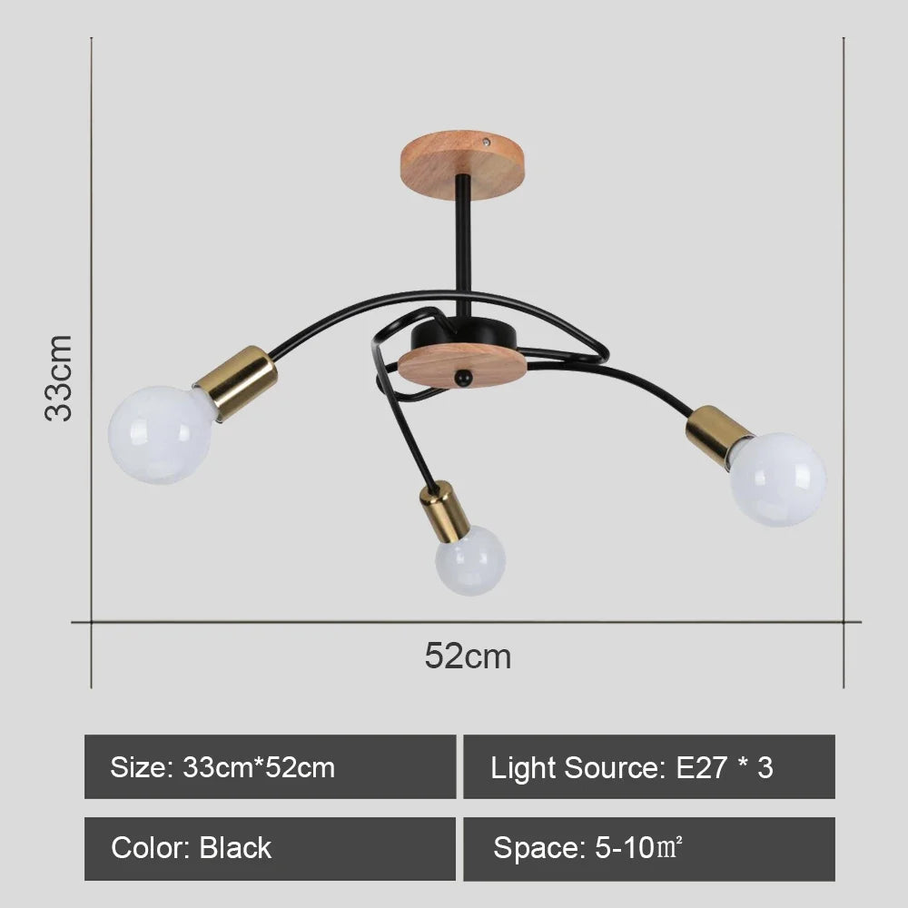 lustre sputnik moderne style industriel pour intérieur élégant