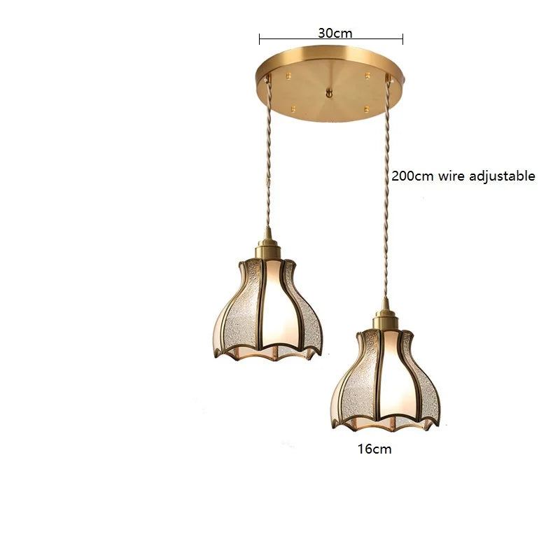 iwhd suspension moderne en cuivre verre led décorative