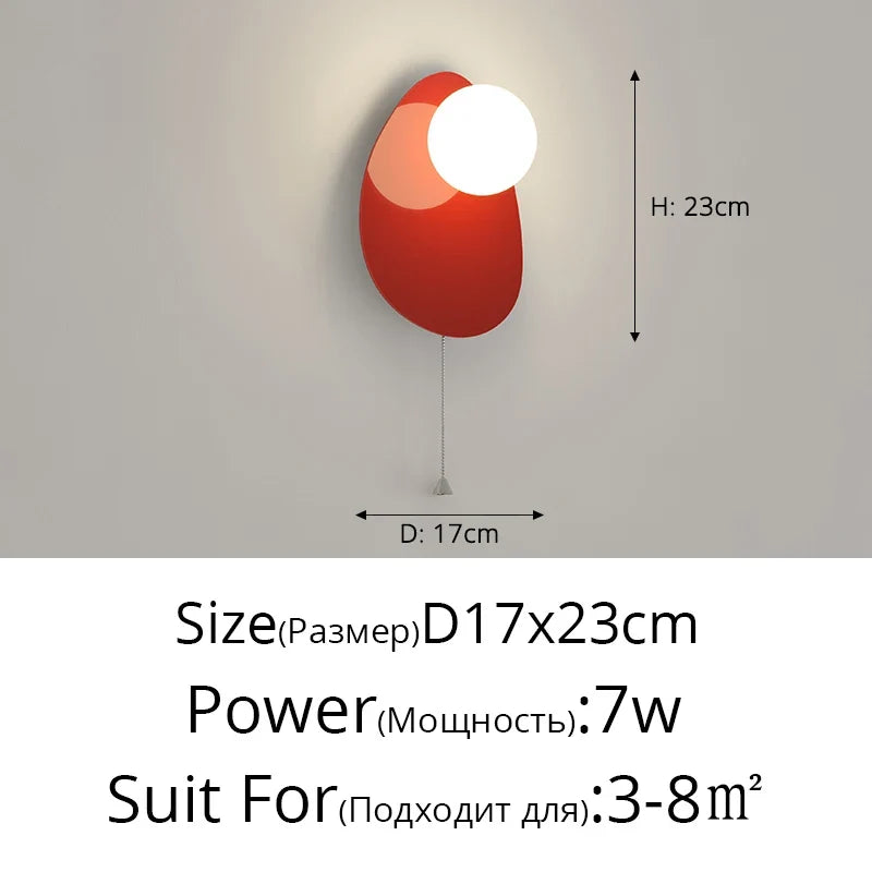 lampe de chevet murale en u anti-lumière bleue minimaliste