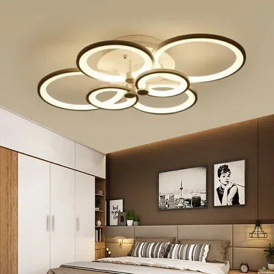 plafonnier led moderne à intensité variable pour intérieur