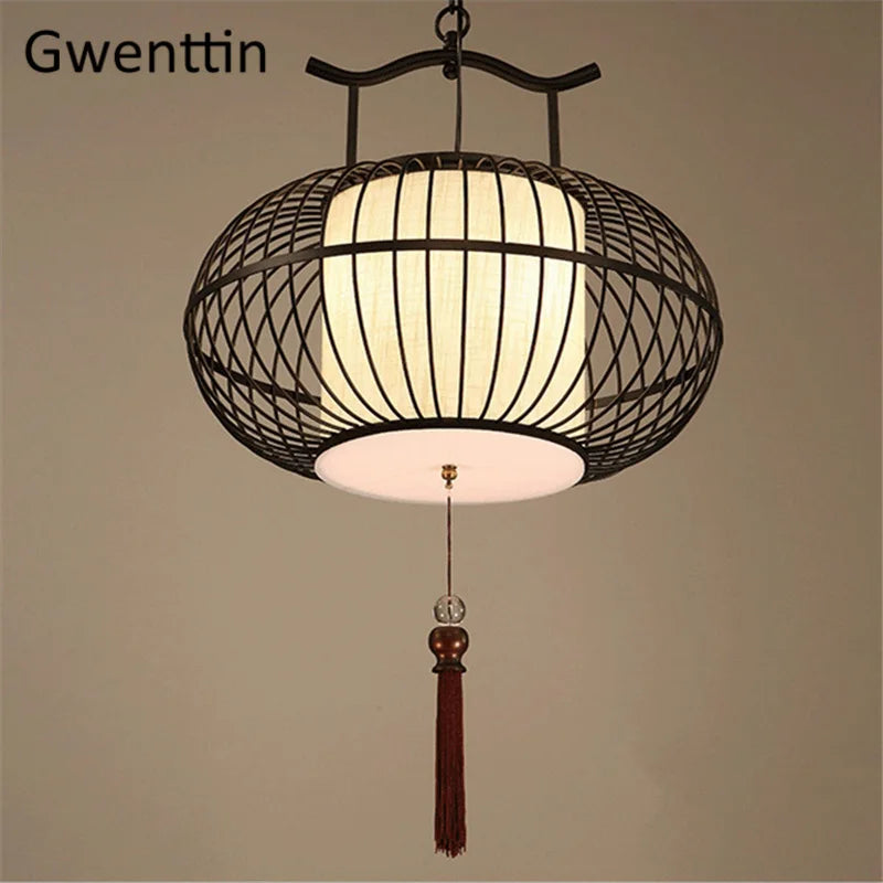 suspension à led style chinois pour décoration intérieure moderne