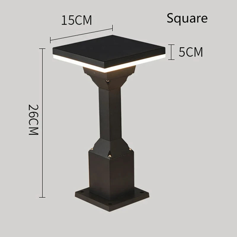 2022 customization column light waterproof lawn lamp courtyard outdoor floor landscape lamp LED Pillar lamp