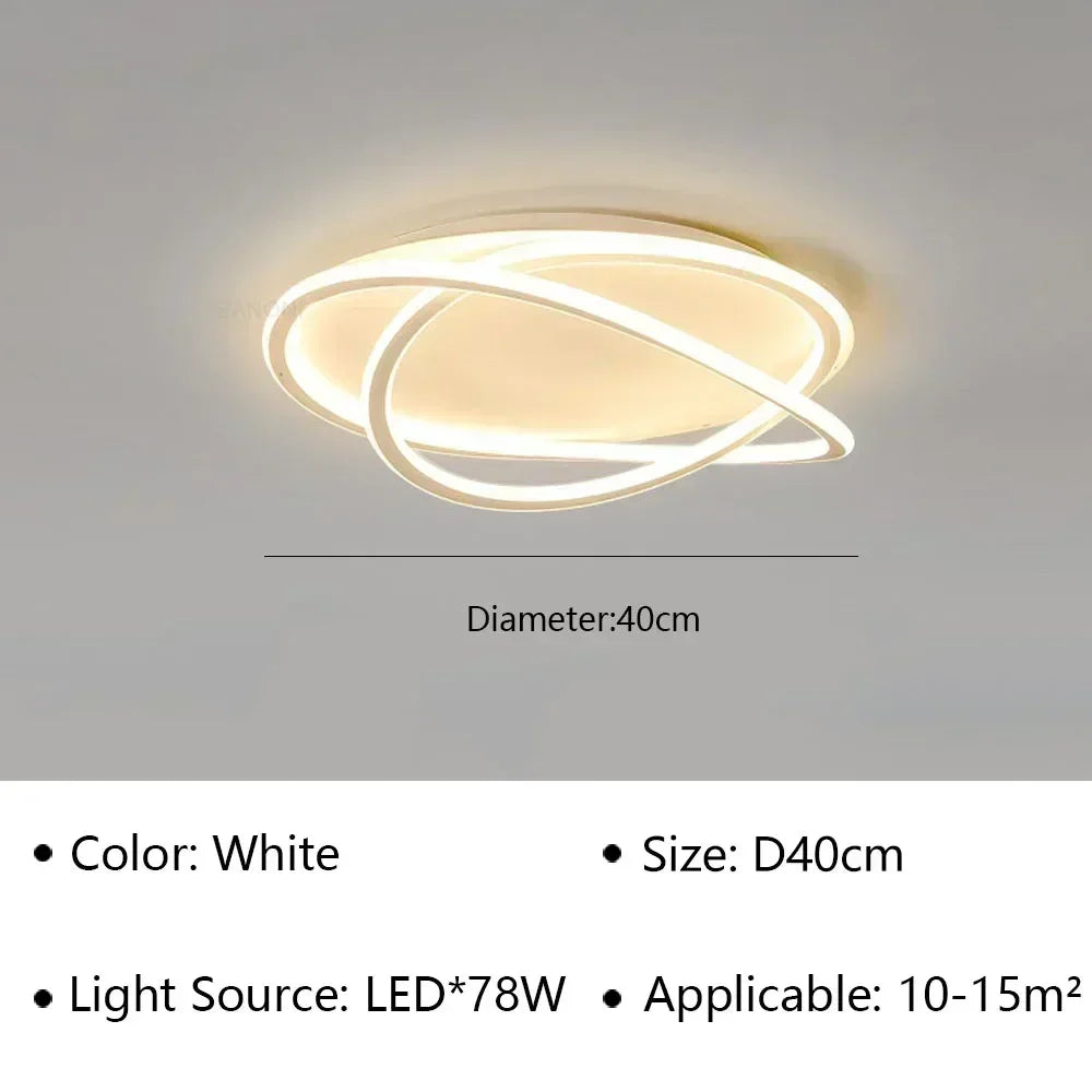 plafonnier moderne à leds pour décoration intérieure élégante