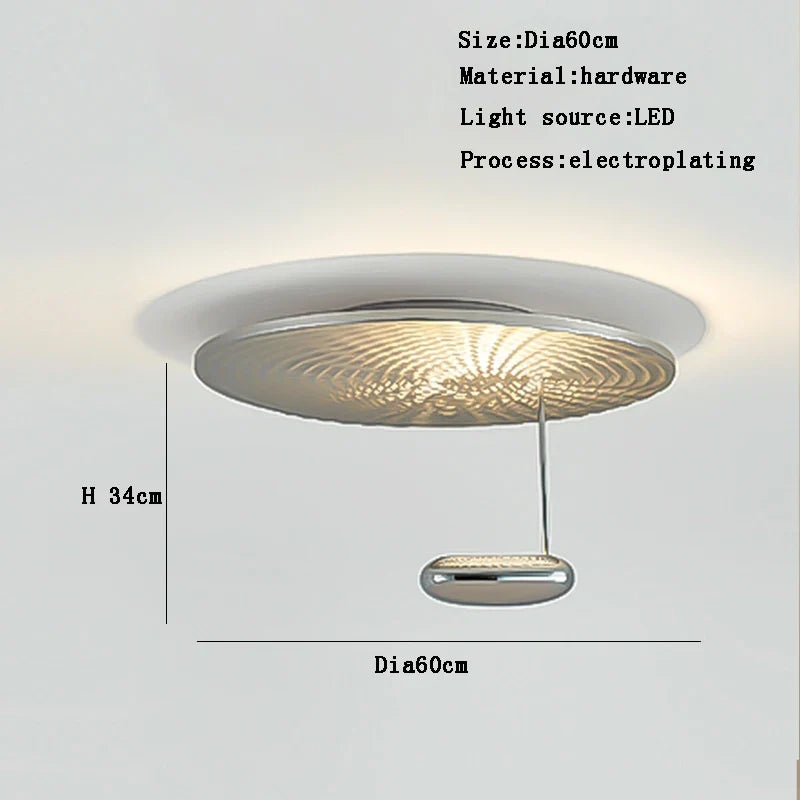 lustre postmoderne italien en forme de goutte led créative