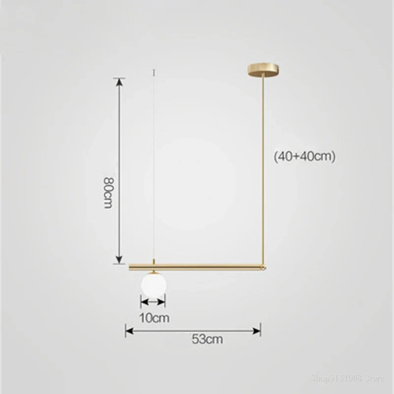 lustre design moderne abat-jour verre nordique éclairage bar luminaire suspendu