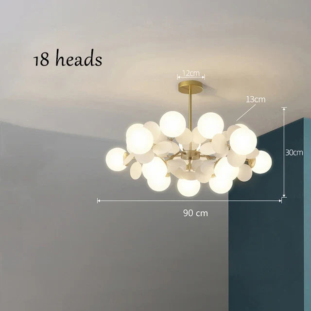 sandyha lustre moderne en verre coloré design créatif pour hôtel
