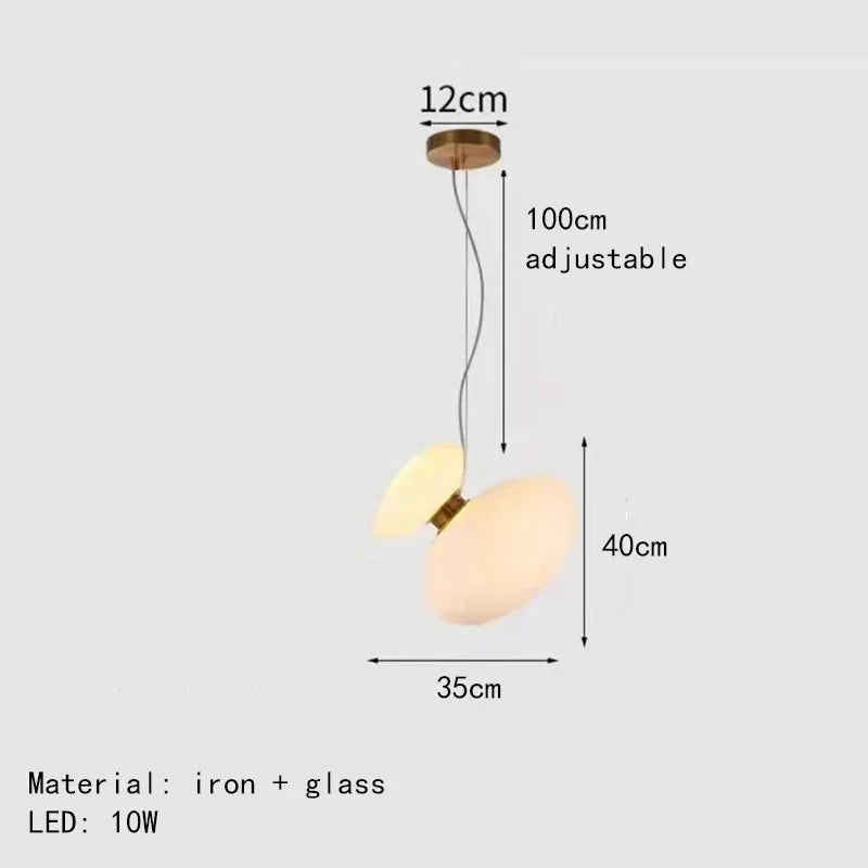 lustre nordique moderne en verre led pour décoration d'hôtel