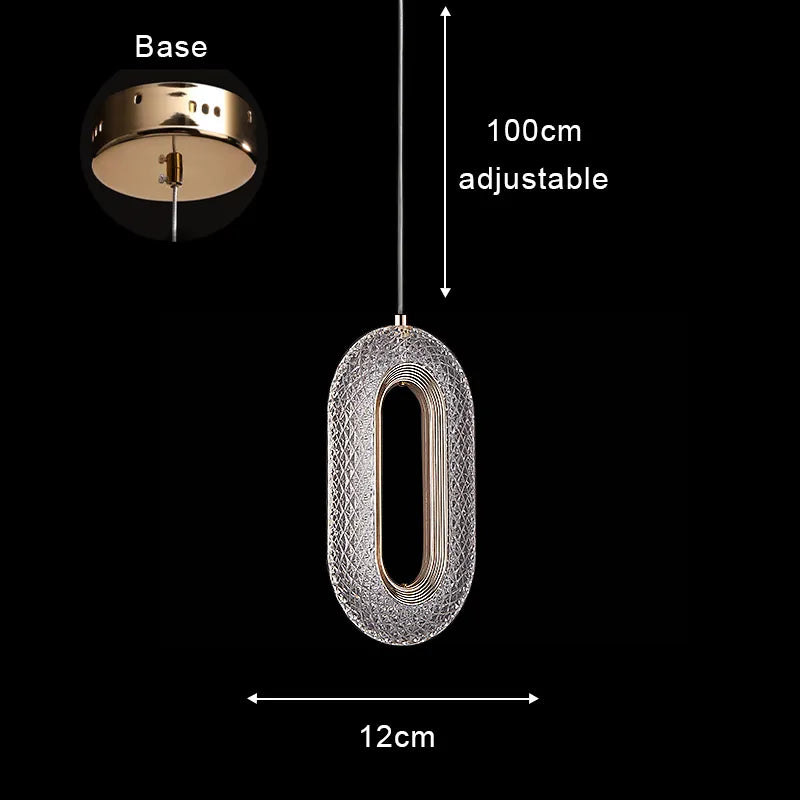 Nordique moderne suspension LED lumière or acrylique lustre créativité suspension lampe intérieur maison loft chambre chevet étude escaliers