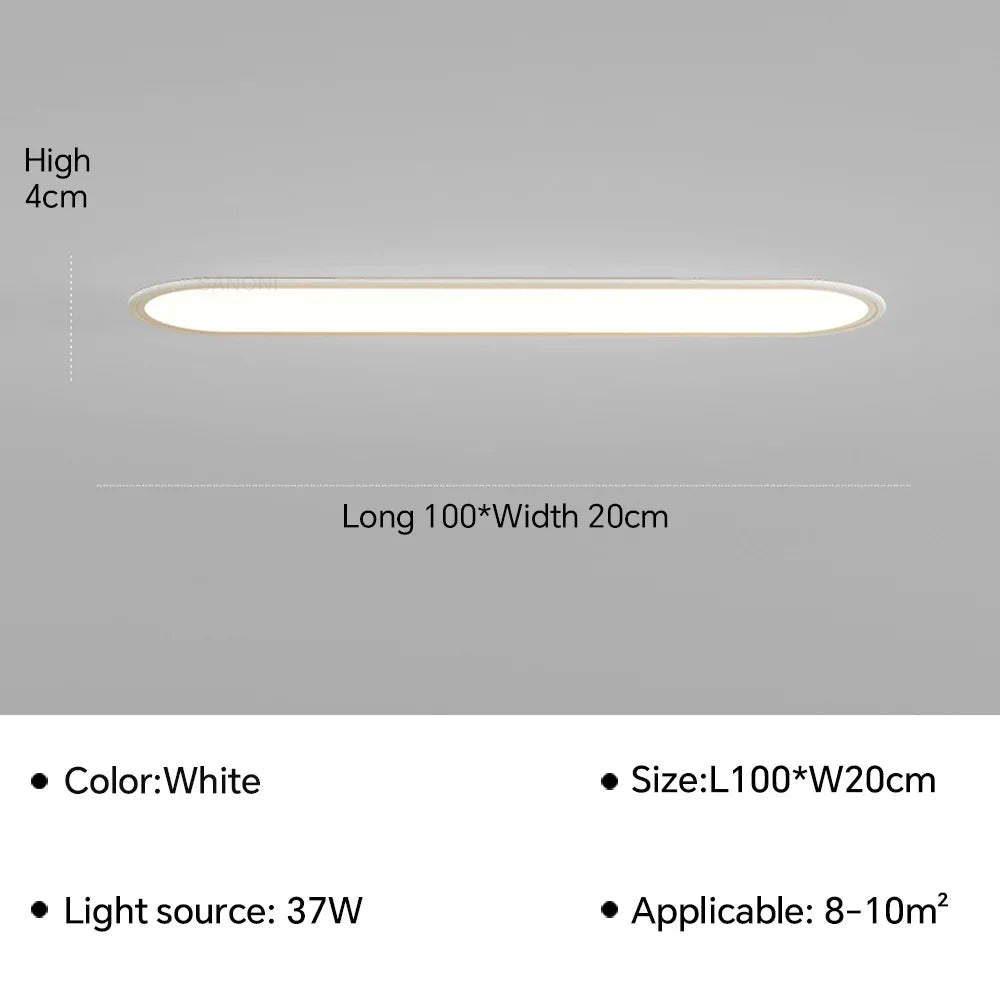 plafonnier led ultra fin moderne pour intérieur élégant et contemporain