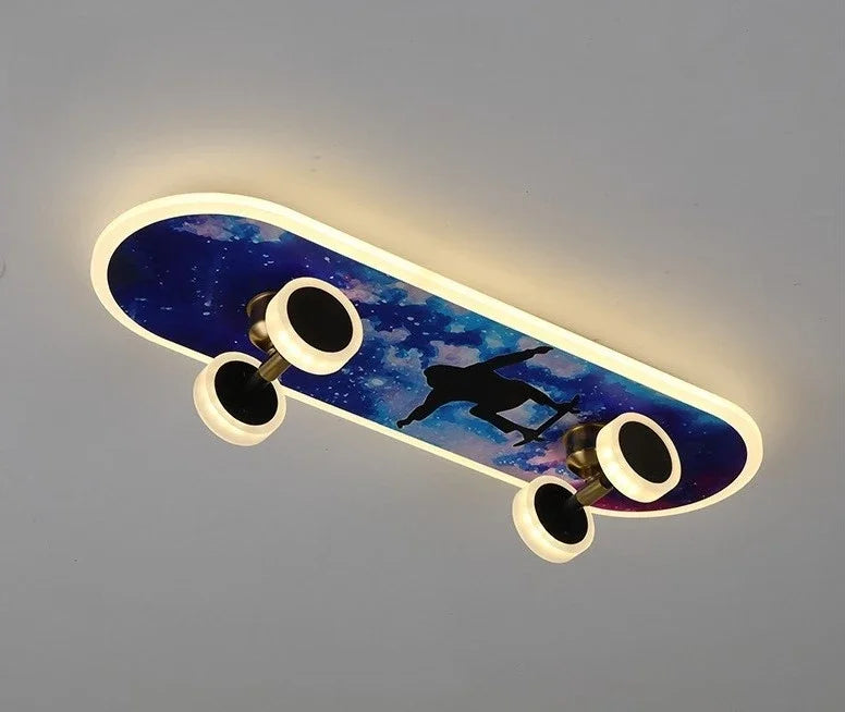 Plafonniers créatifs en forme de Skateboard