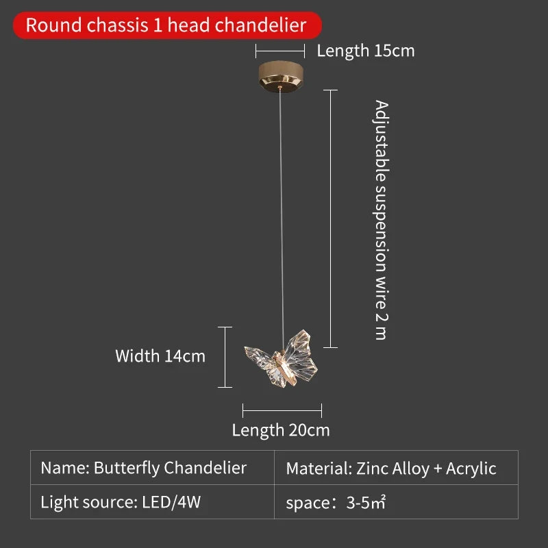 suspension en cristal nordique avec éclairage moderne décoratif