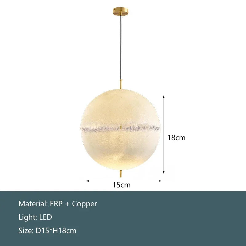 lustre style design italien led haut de gamme forme lune