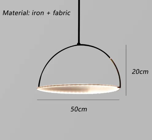 suspension en tissu danois ronde pour décoration intérieure