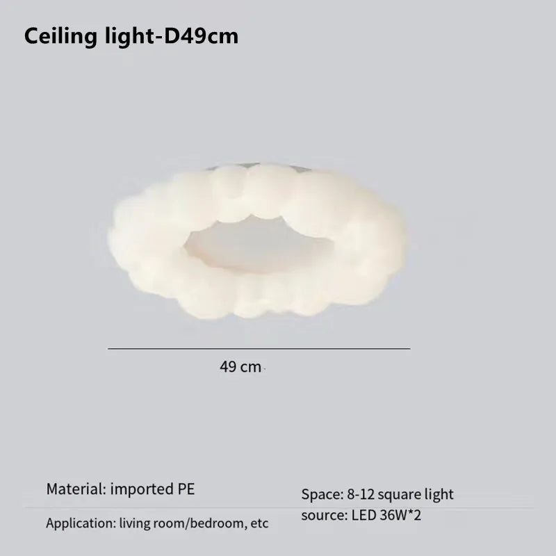 Nordique créatif nuage nuances suspension lumières moderne plafond lustre salon chambre enfants chambre décor LED plafonnier
