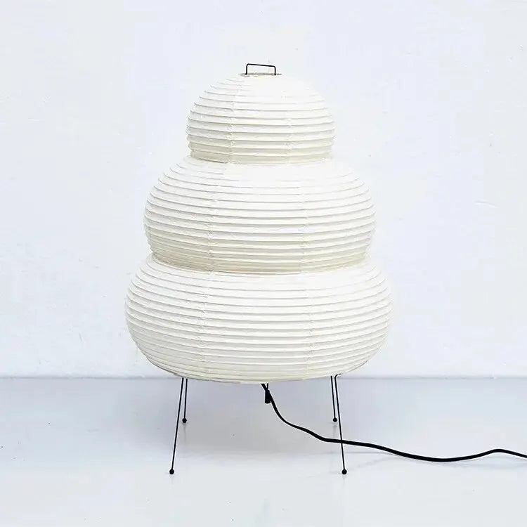 Japanese-style LED Rice Paper Table Lamp, Noguchi Three-tone Light Eye Protection Japanese Lamp, Living Room, Hotel Bedroom, Bed