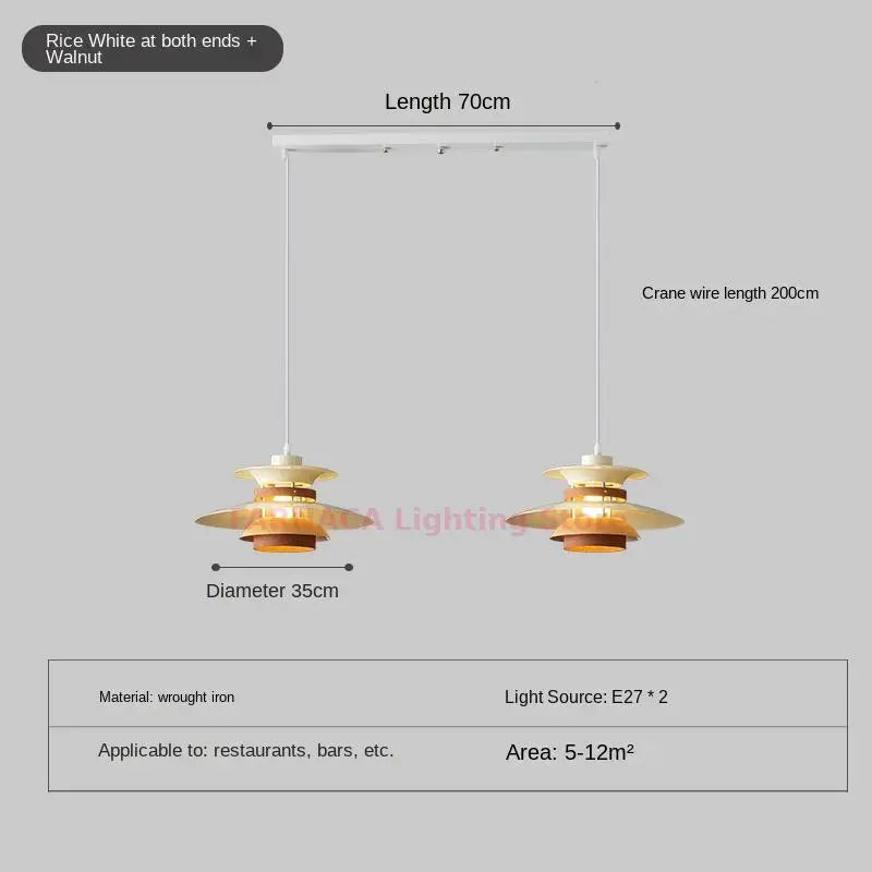 lustre design nordique créatif style japonais pour bar et salon