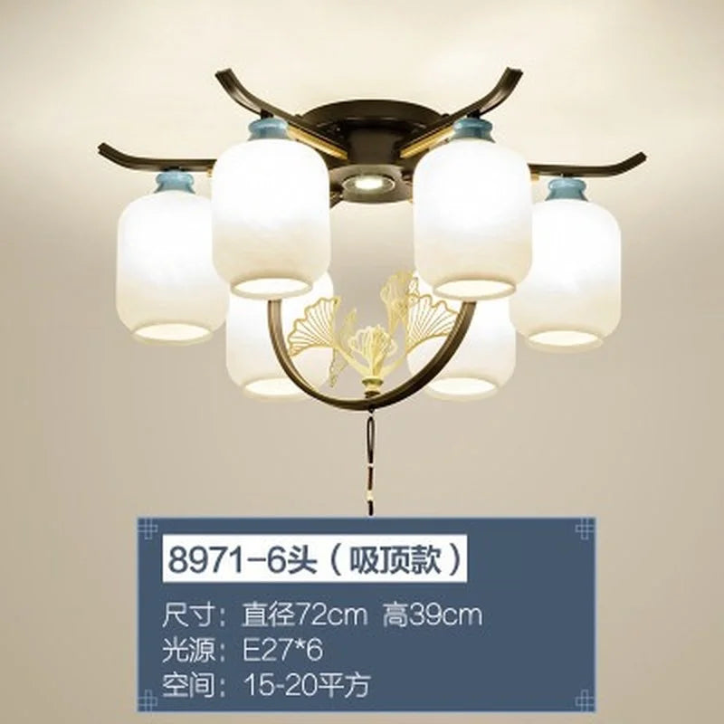 lustre rétro chinois pour un éclairage élégant et chaleureux