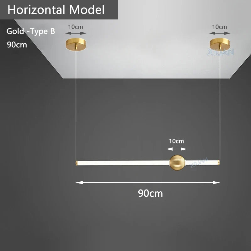 suspension horizontales modernes pour table à manger