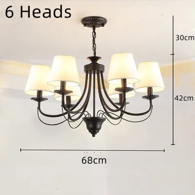 lustre en fer forgé noir et blanc design intérieur moderne