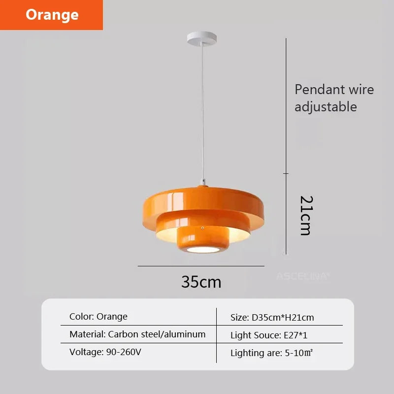 suspension led macaron en acier au carbone aluminium illuminations