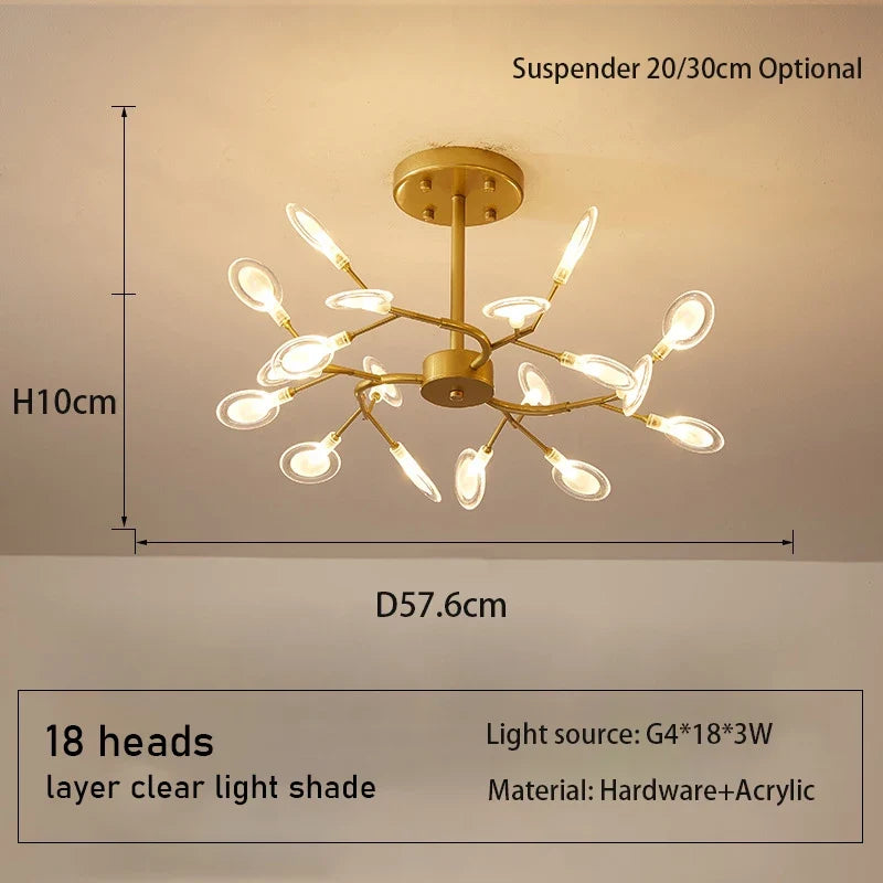 lustre moderne simple design créatif pour décoration intérieure