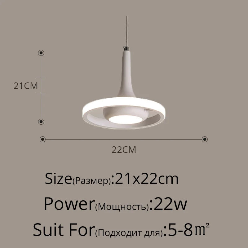 suspension led moderne pour éclairage intérieur design élégant