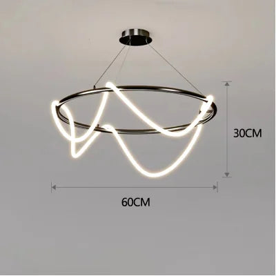 lustre led moderne long tuyau minimaliste pour bar