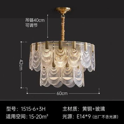 lustre en cristal élégant pour décoration intérieure raffinée