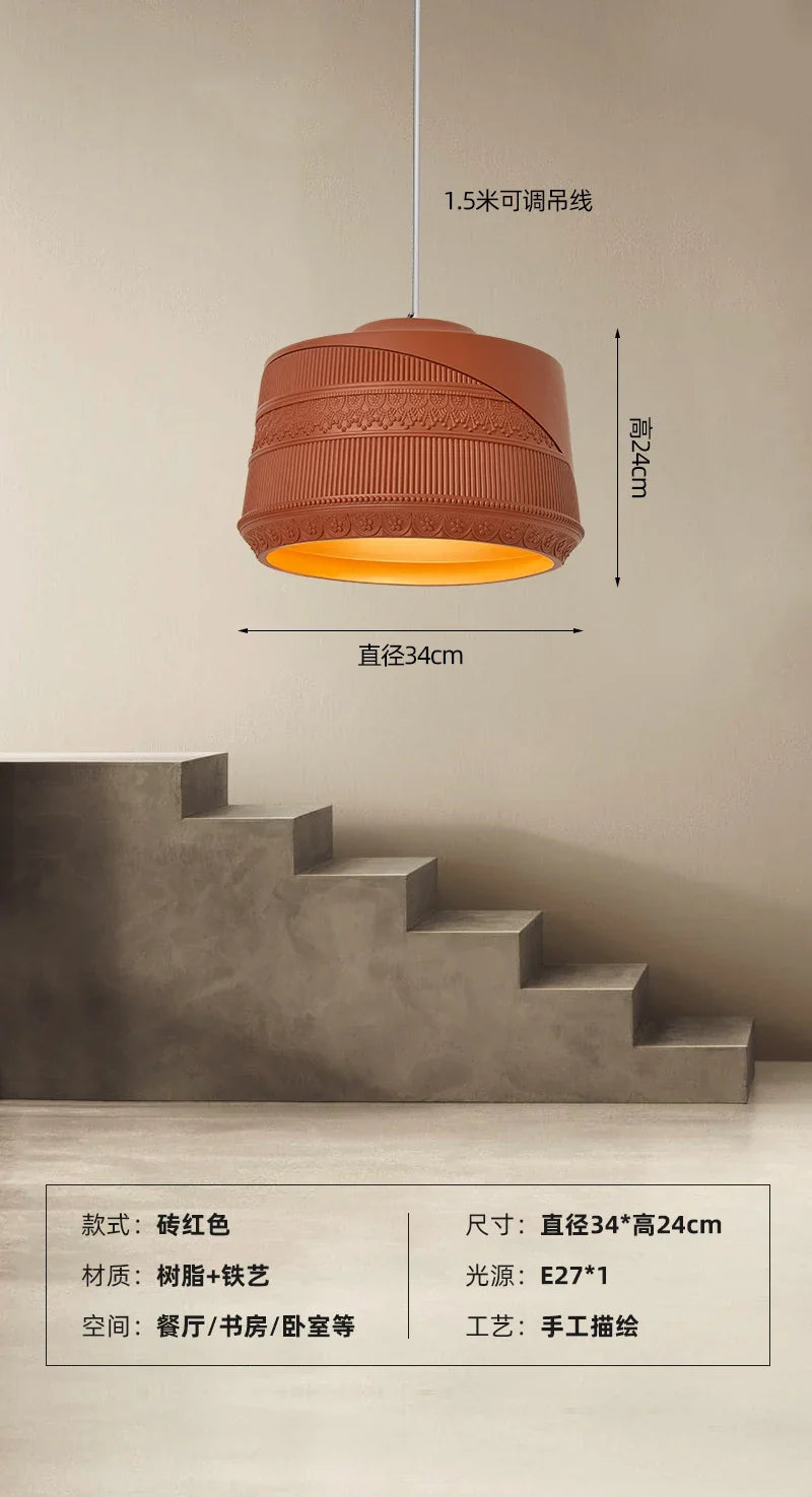 suspension design romantique rétro wabi-sabi pour restaurant et café