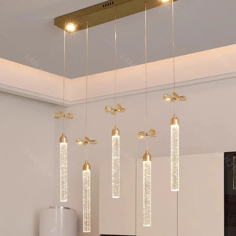 Suspension moderne en cristal