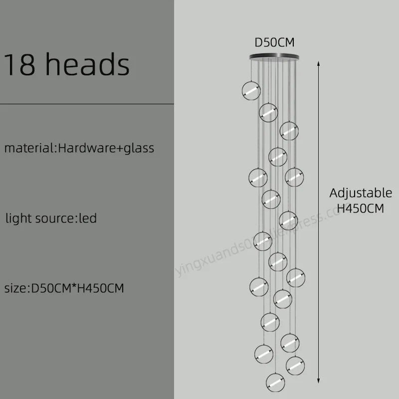 lustre à led moderne pour un éclairage nordique élégant