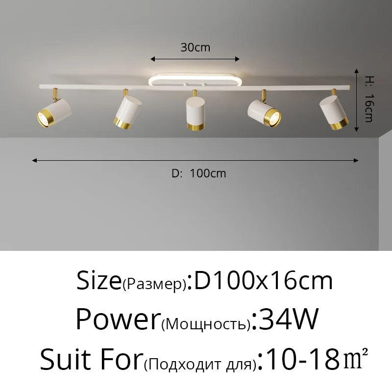 lustre moderne led pour magasin de vêtements et salon