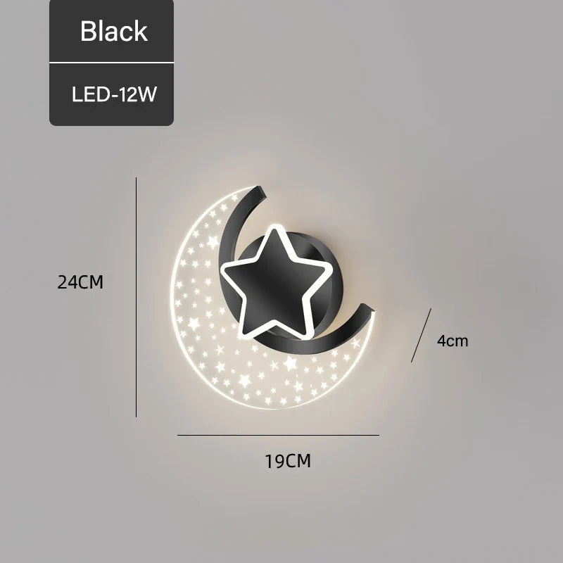 applique murale lune étoile pour décoration chambre enfant