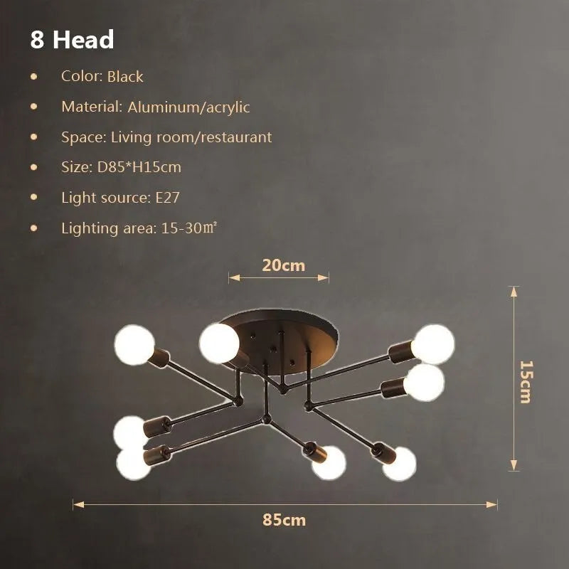 Plafonniers à plusieurs lampes moderne